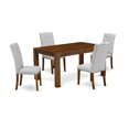 thumbnail image 6 of East West Furniture Celina 5-piece Wood Dining Set in Natural/Gray, 6 of 10