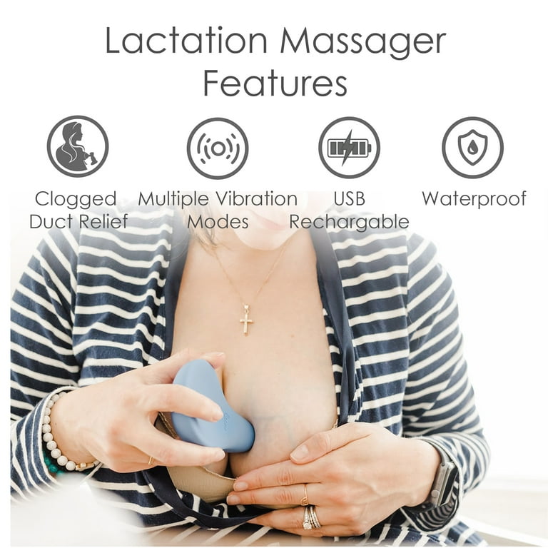 Crane Breast Lactation Massager, Pumping and Breastfeeding Essential  Cordless, Portable, and 3 vibration speeds. - Walmart.com