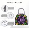 thumbnail image 3 of Lafuoo Mardi Gras5 Pattern Large Portable Insulated Lunch Bag, Waterproof Zipper Insulated Lunch Bag for Men and Women-One Size, 3 of 7