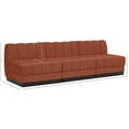 thumbnail image 3 of Pemberly Row Modern / Contemporary Cognac Fabric 3pc. Modular Sofa, 3 of 11