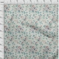 thumbnail image 3 of oneOone Cotton Poplin Off White Fabric Florals Sewing Fabric By The Yard Printed Diy Clothing Sewing Supplies 56 Inch Wide, 3 of 4