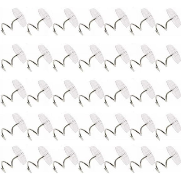 120 Pcs Twist Pins Upholstery Clear Heads Slip Cover Fasteners Headliner Pins for Sofa Car Van Home Furniture Hold Bed Skirt (120 pcs)