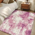 thumbnail image 4 of Pink Ombre Area Rugs 2.7'x5', Washable Small Throw Rugs for Kitchen Bedroom, Gradient Abstract Art Vintage Indoor Outdoor Rug Non-Slip Low Pile Carpet Runner Reversible Floor Mats, 4 of 8