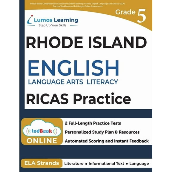 Rhode Island Comprehensive Assessment System Test Prep: RICAS Study Guide, (Paperback)