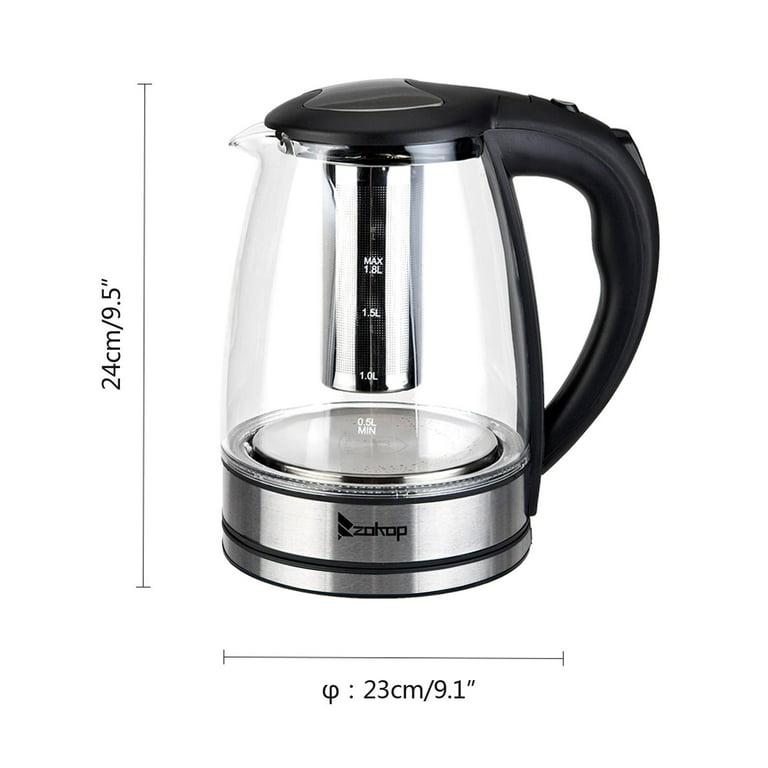 NEW* Electric Kettle Glass Boiler Coffee Pot, Water Heater 7 Big