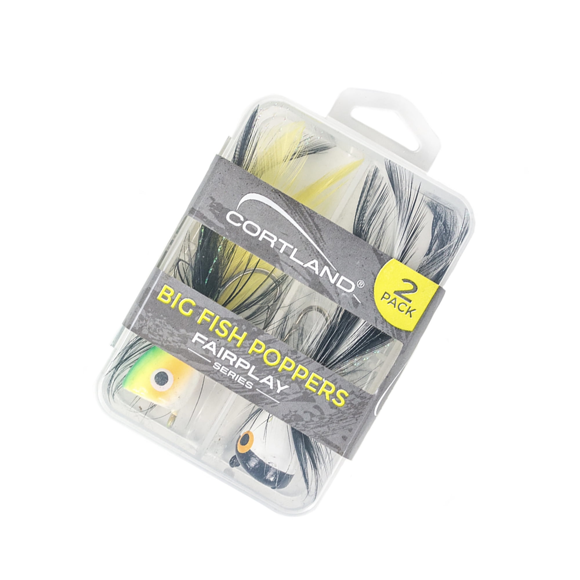 Cortland Fairplay Big Fish Bass Poppers, 2 Count, 664876