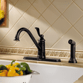 thumbnail image 2 of Portland 1-Handle Kitchen Faucet with Side Spray in Tuscan Bronze, 2 of 2