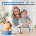 thumbnail image 6 of UNEEDE Capybara Soap Dispenser, Automatic Touchless Foaming with Advanced Sensor, IP7 Waterproof, Portable & Wall Mount Rechargeable, 9.5oz/280ml, Cute Soft Silicone Design for Bathroom, Decor Gifts, 6 of 7