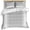 Gray, variant on Blue Striped Duvet Cover Set, Farmhouse Blue White Stripes Soft Duvet Cover California King Bedding Set 4 Pieces, 1 Quiltcover and 2 Pillowcases with Zipper, 1 Bed Sheet for All Seasons