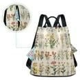 thumbnail image 5 of FORMRS Women's Travel Backpack Purse Anti-Theft Hidden Pockets Casual Shoulder Bag, Beige Wildflowers, 5 of 7
