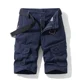 thumbnail image 3 of Pantalones cortos cargo para hombre, pantalones cortos con botones y cremallera para hombre, ropa de trabajo, elegantes pantalones cortos casuales de algodón, nuevos en Harajuku sueltos, 3 of 4