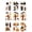 C3_9pc/set Orange 7.87x11.81in, variant on SMKE Halloween Devil Bat Wall Sticker Pvc Removable Decals For Window Door Wall Haunted House Indoor Party Decor Devil Bat Halloween Wall Decoration Scary Bat Pvc Removable Wall Sticker