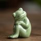 thumbnail image 3 of Landscape Ceramic Frog Ornaments Cute Garden Frog Statue Decoration for Home Yard Garden Patio Office, 3 of 5