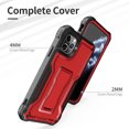 thumbnail image 3 of ExoGuard For iPhone 11 Pro Case, Phone Case with Screen Protector and Kickstand (Red), 3 of 7