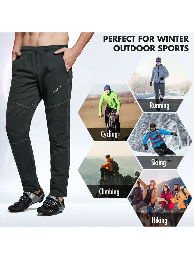BALEAF Men's Winter Cycling Clothes, Cold Weather Mountain Bike