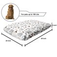 thumbnail image 2 of Animal Print Pet Bed, Geometric Fauna Zebra Camel Giraffe Bear Deer Design, Chew Resistant Pad for Dogs and Cats Cushion with Removable Cover, 24" x 39", Multicolor, by Ambesonne, 2 of 4