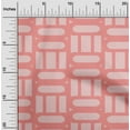 thumbnail image 2 of oneOone Polyester Spandex Medium Pink Fabric Geometric Sewing Material Print Fabric By The Yard 56 Inch Wide, 2 of 4