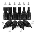 thumbnail image 3 of 10PCS 12 Point Socket Wrench Set Universal 3/8 Square Drive Socket Set -M16 Socket Kit, 3 of 7