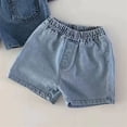 thumbnail image 3 of Kiijoy Infant Boys Jean Shorts Summer Casual Breathable Pull On Denim Shorts, Sizes 18-24M, 3 of 3