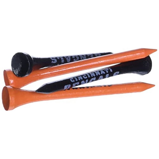 Equipo de Golf NFL Cincinnati Bengals 2-3/4" Tee, 50 Piezas, Tamaño Reglamentario, Colores Multiequipo, Talla Única, 30655