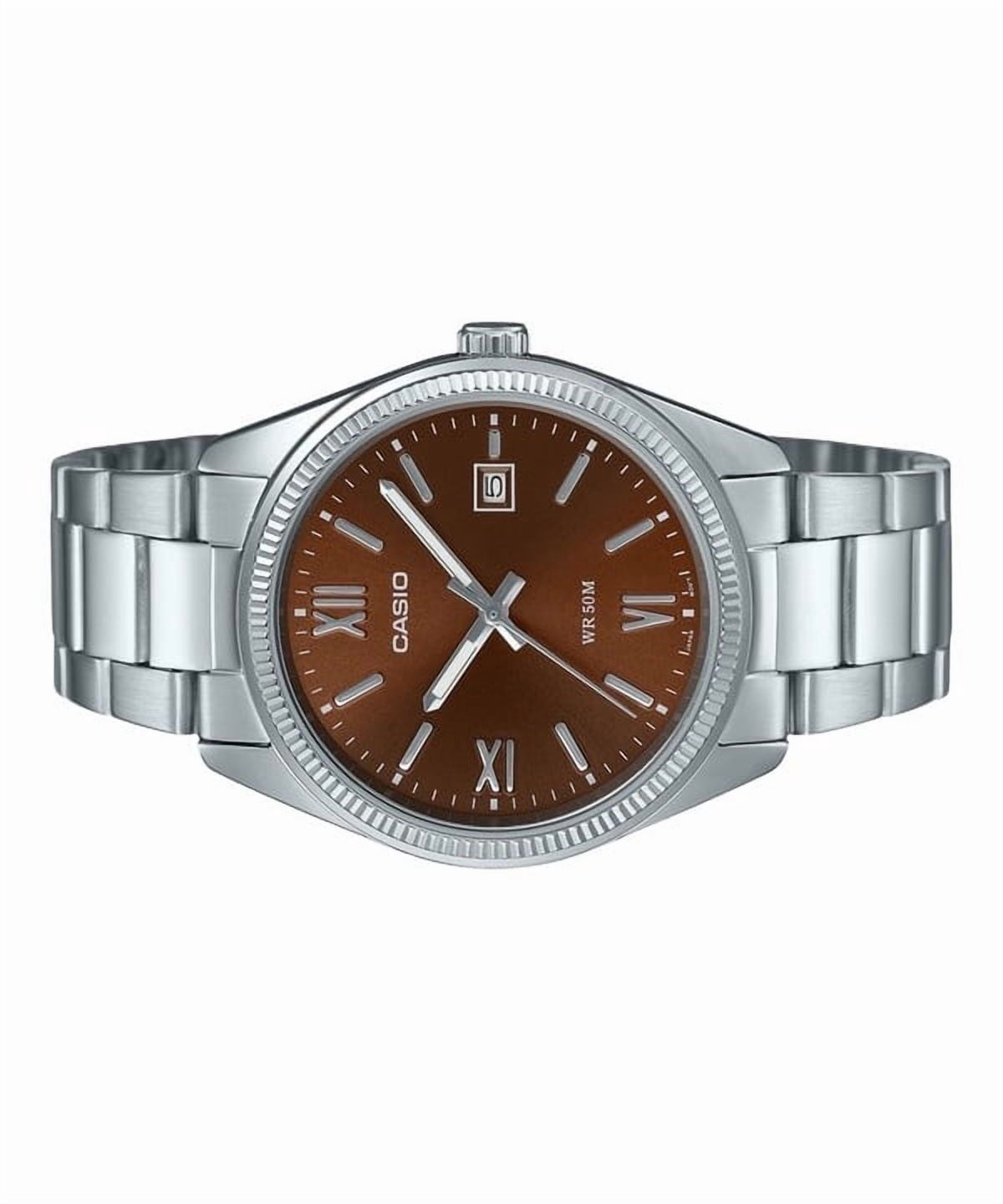 Casio Men’s Stainless Steel Analog Watch Brown Dial - MTP-1302DD-5AVDF