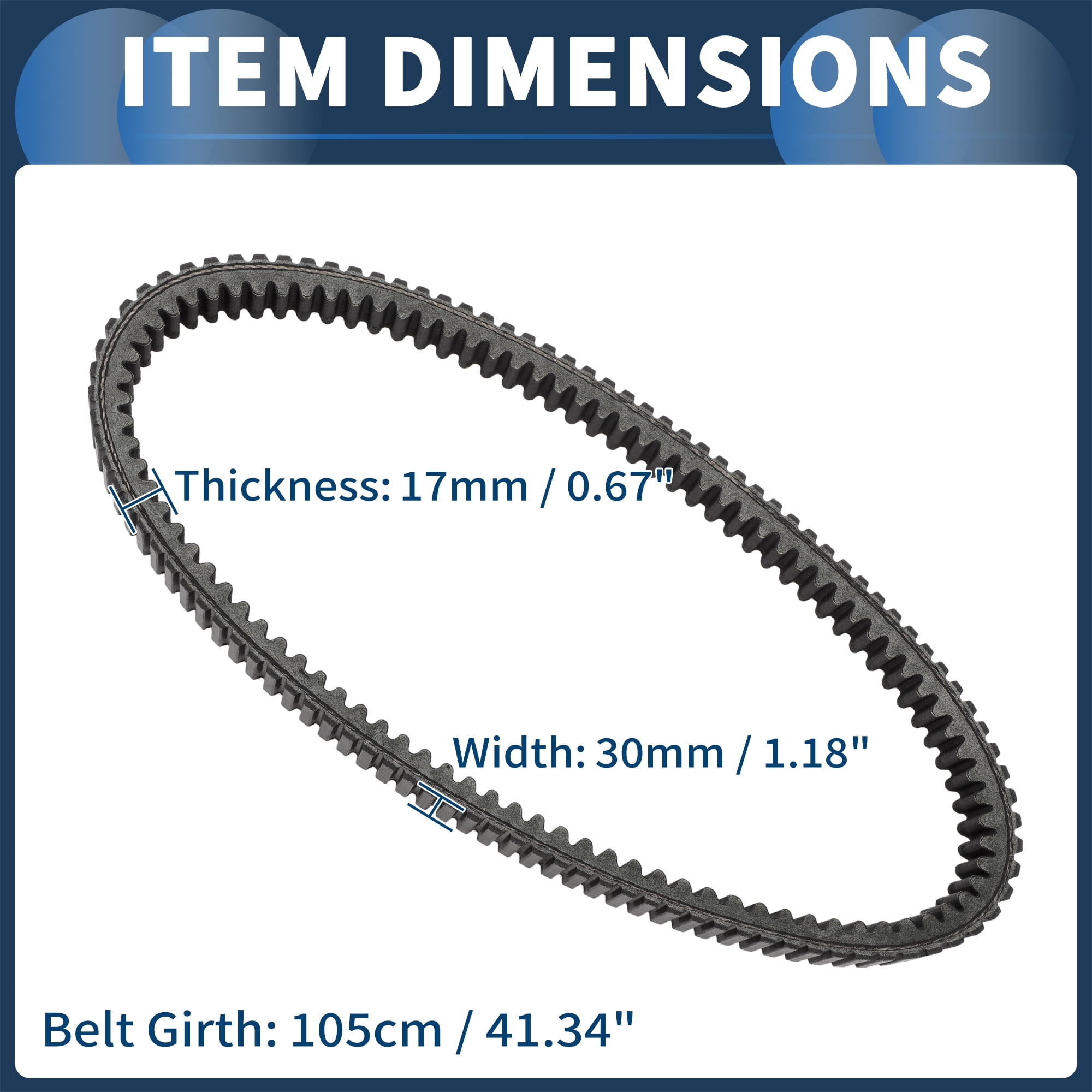 Drive Belt V-Belt No.3211106 for Polaris for Ranger 500 700 800 Big Boss 400L ATV UTV