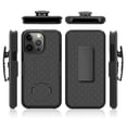 thumbnail image 2 of For Apple iPhone 13 Pro Max Holster Combo Kickstand Clip Phone Case Cover -Black, 2 of 6