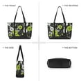 thumbnail image 6 of FORMRS Canvas Laptop Tote Bag for Women with 15.6" Computer Compartments Shoulder Handbag, White Flower Pattern, 6 of 7