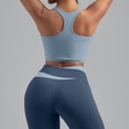 thumbnail image 3 of Yteetum Sports Bras for Women Padded Workout Tank Tops Summer Sleeveless Fitness Gym Crop Tops Solid Lightweight Comfy Athletic Yoga Tanks, 3 of 4