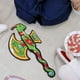 thumbnail image 2 of Hacha de dinosaurio de espuma de dibujos animados, juguete infantil para fiestas y actuaciones, hacha de dinosaurio de espuma para Halloween, juguete infantil seguro y divertido, 2 of 7