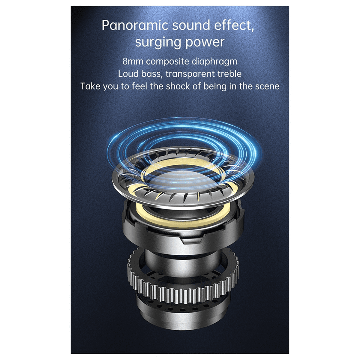 M47 In-Ear Earphone 2 in 1 Earbuds Portable Speaker Wireless Headphone BT 5.3 Stereo Headset M47 In-Ear