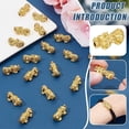 thumbnail image 4 of 18Pcs 24k Gold Plated Spacer Bead 3D Metal Chinese Fengshui Lucky Alloy Bead with Chinese Character CAI for Bracelets Jewelry Making Key Chains 25x12x10mm, 4 of 6