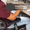 thumbnail image 6 of Mind Reader Air-Cloud Memory Foam Armrest Pads, Office & Gaming Chair Arm Rests, Elbow Support with Washable Cover, Black, 6 of 6