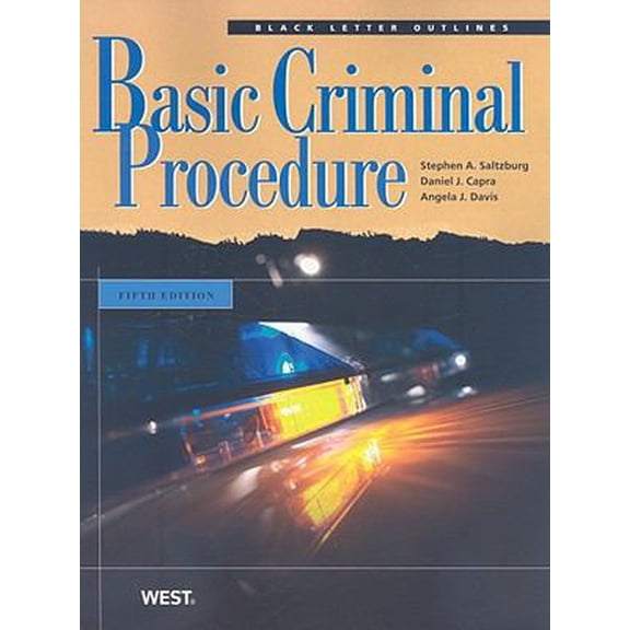 Pre-Owned Basic Criminal Procedure (Black Letter Outlines) (Paperback) 0314190325 9780314190321