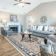thumbnail image 3 of Findosom 6'x9' Vintage Boho Area Rug, Machine Washable Rugs Non Slip Distressed Indoor Rug,Large Retro Area Rug Floor Carpet for Bedroom Dining Room Entryway Office Decor,Blue, 3 of 8