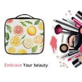 thumbnail image 6 of FORMRS Travel Makeup Bag Large Capacity Train Case Cosmetic Organizer with Adjustable Dividers, Candy Lemon, 6 of 8