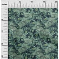 thumbnail image 2 of oneOone Rayon Dark Green Fabric Abstract Floral Craft Projects Decor Fabric Printed By The Yard 56 Inch Wide-2ra, 2 of 5