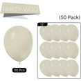 thumbnail image 5 of White Sand Balloons 50 pcs 12 Inch Beige Cream Ivory Latex Balloons for Wedding Bridal Graduation Baby Shower Gender Reveal Safari Birthday Party Decorations White-F12, 5 of 13