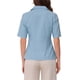 thumbnail image 3 of INSPIRAR CHIC Conjunto de Traje de 2 Piezas para Mujeres Blazer con Solapa Muesca Vestido en Capas Talla XS Azul Claro, 3 of 6