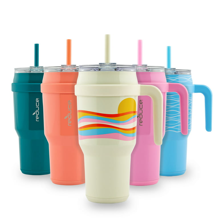 Dropship 40 Oz Tumbler With Handle And Straw Lid; Insulated Cup