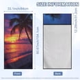 thumbnail image 7 of XYZCANDO Palm Tree Car Seat Cover Towel Sunset Waterproof Sweat Towel Bucket Seat Covers Sweatproof Yoga Towels Blanket with Storage Bag Universal Fit for Cars SUV Sedans, 7 of 7