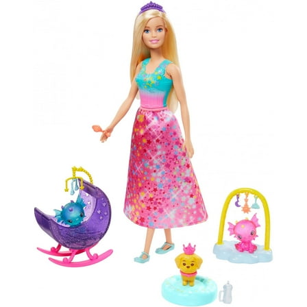 Barbie Dreamtopia Dragon Nursery Playset With Barbie Princess Doll And Accessories