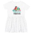 thumbnail image 3 of Inktastic Have a Mermaid Christmas with Crab and Seashell Girls Toddler Dress, 3 of 5