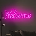 thumbnail image 2 of Handmadetneonsign Welcome Neon Sign, Welcome Neon Sign, Welcome Open Wall Art Decor, House Wall Decor 51480, 2 of 5