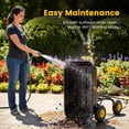 thumbnail image 6 of Firstness Garden Dump Cart, 600 lbs. 4 Cu. Ft. Heavy Duty Garden Wagon for Yard, Lawn & Landscaping, Yellow, 6 of 11