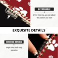 thumbnail image 3 of FORMRS 1-Subject Spiral Notebook 8" x 5" College Ruled 60 Refillable Sheet A5 Hard Cover, Red Cartoon Paws Pattern, 3 of 7