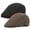 Black/Dark Coffee, variant on 3 Pcs Newsboy Caps for Men, Adjustable Flat Caps with Cotton Tweed, Beret with Soft Lining and Breathable Sweatband, Classic Peaked Brim Caps for Driving, Casual, Golf, One Size 21.6"-23.6"