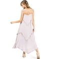 thumbnail image 3 of Wish List Women's Tie Strap Ruffle A-Line Midi Maternity Dress (Light Pink, Medium / Large), 3 of 4