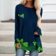 thumbnail image 2 of Camisas Para Mujer Día de San Patricio Señoras O-Cuello Tops Sueltos Camisetas Con Estampado Casual Blusa de Manga Larga Odeerbi ODB124063, 2 of 5