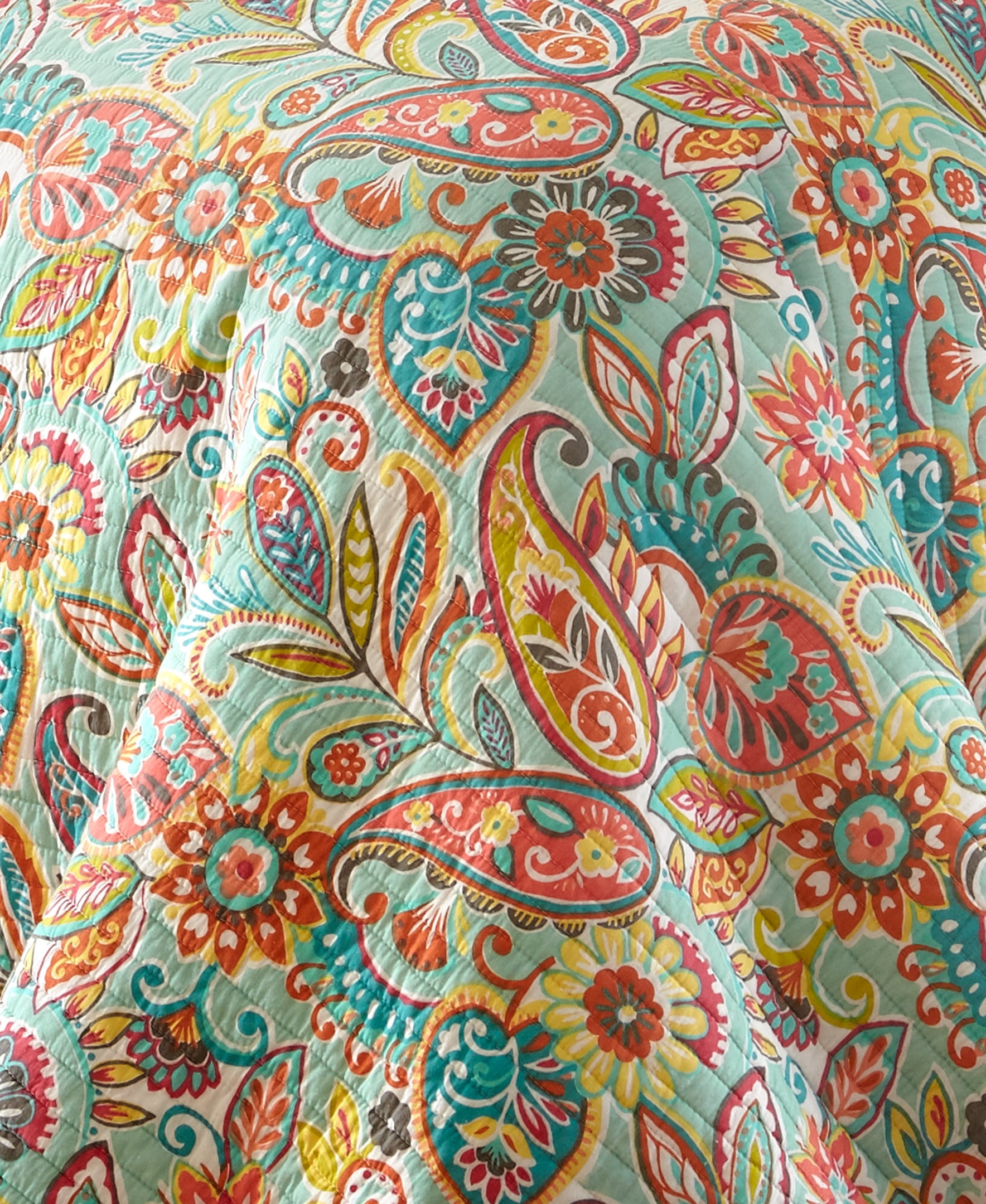 Levtex Home Palisades Paisley Cotton Quilt, King - Reversible